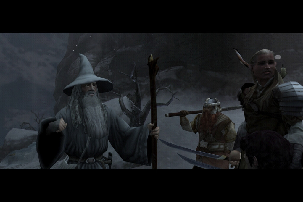 Aragorn en combate en El Señor de los Anillos: Las Dos Torres