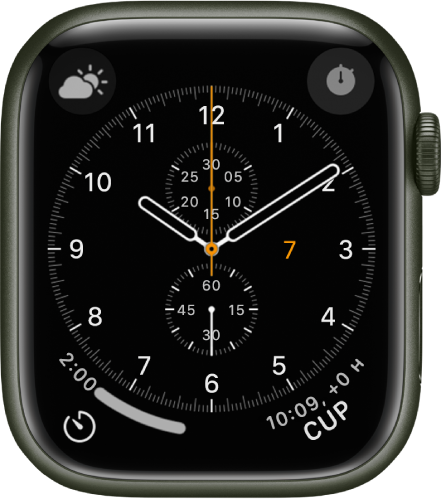 Esfera de cronógrafo Apple Watch