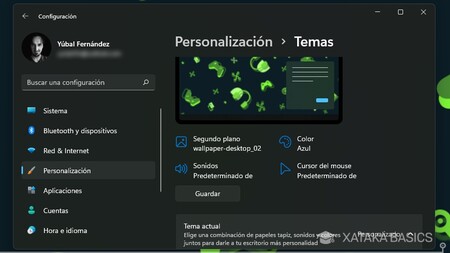 Configura Temas