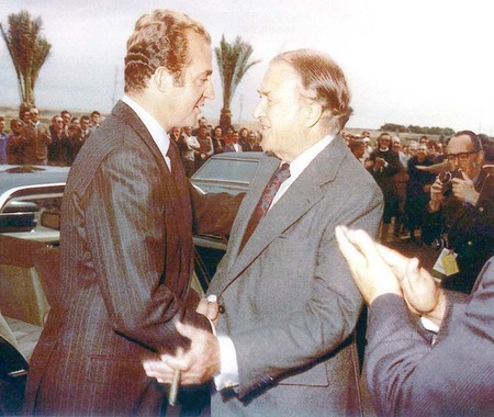Juan Carlos I y Henry Ford II