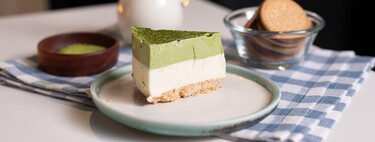 Tarta mousse de matcha: un delicioso postre japonés, sin horno