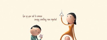 "Levántate por una embarazada". Nueva campaña de respeto a embarazadas