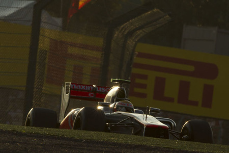Lewis Hamilton tuvo problemas con las suspensión en el Gran Premio de Japón
