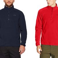 Desde 27,72 euros podemos hacernos con este  forro polar The North Face M 100 Glacier 1/4 Zip gracias a Amazon 