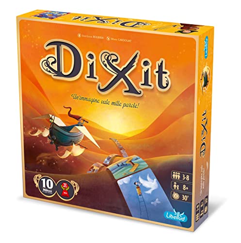 Asmodee LIBDIX01IT Dixit - Juego de mesa para toda la familia, edición italiana, multicolor, base Gioco – Versión italiana