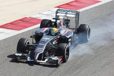 Esteban Gutiérrez confesó que el problema de su C33 son los frenos