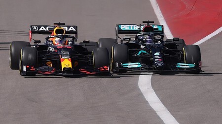 Hamilton Verstappen Austin F1 2021