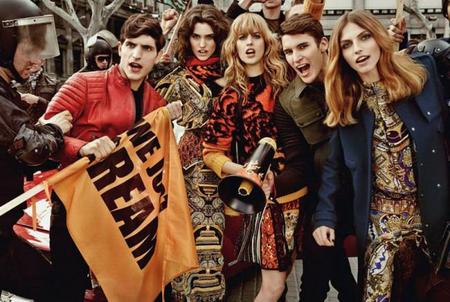 Just Cavalli se inspira en las manifestaciones y hace su campaña en Barcelona