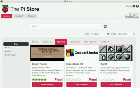 Tienda de aplicaciones para Raspberry Pi