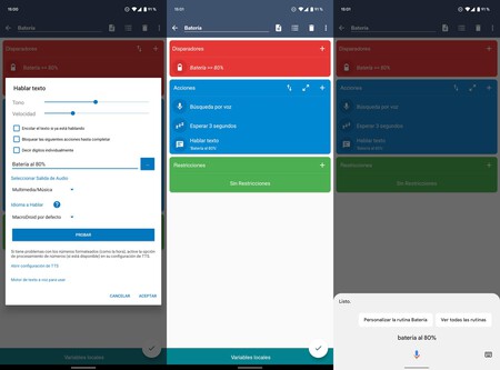 Configuración de MacroDroid