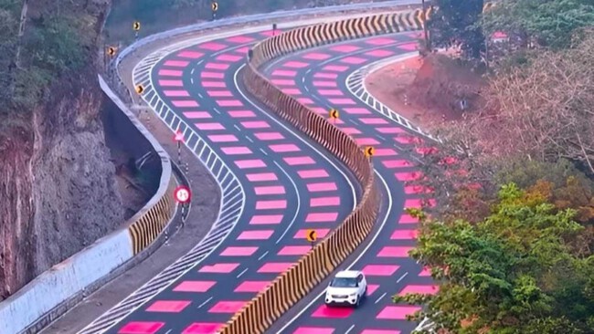 India Pinta Rojo Carreteras Razon