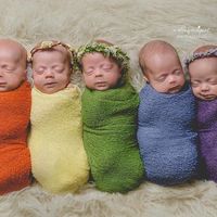 Sextillizos arco iris: preciosa foto de seis bebés que llegaron después de una pérdida