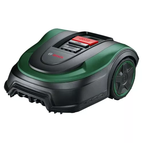 Bosch Robot cortacésped Indego S+ 500 (con batería de 18 V y función de aplicación, Base de Carga incluida)