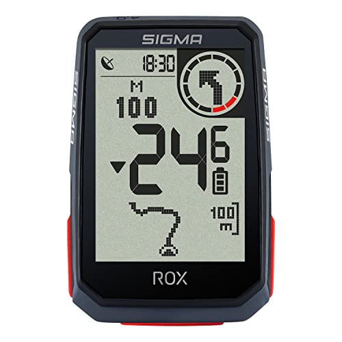 SIGMA ROX 4.0 Ciclocomputador inalámbrico con GPS y navegación, Incl. Soporte de GPS, navegación GPS para Exteriores con altímetro, Blanco