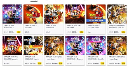 dragon ball descuentos