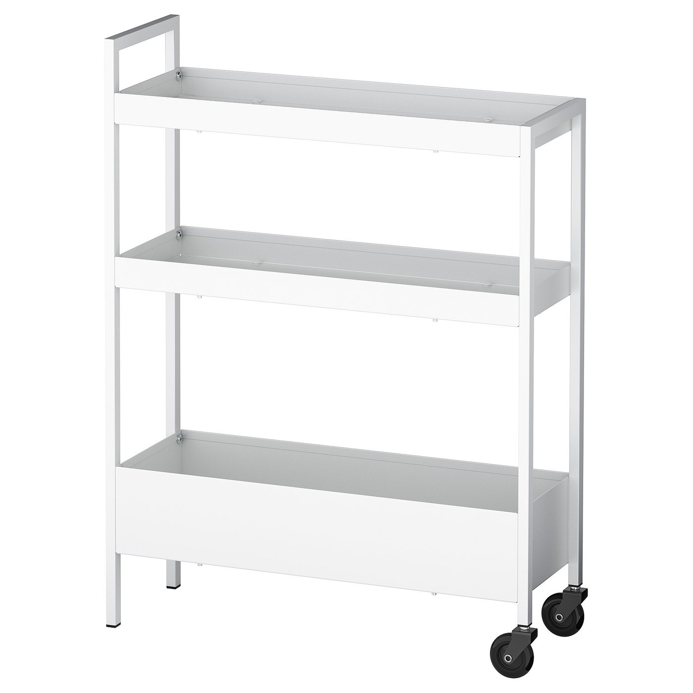 NISSAFORS
Carrito, blanco, 50.5x19x67 cm