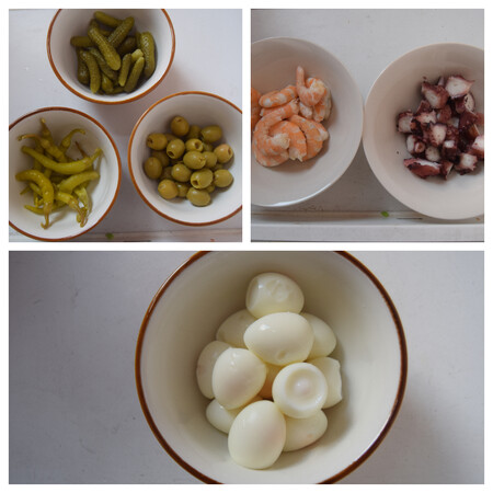 Brochetas de pulpo paso a paso