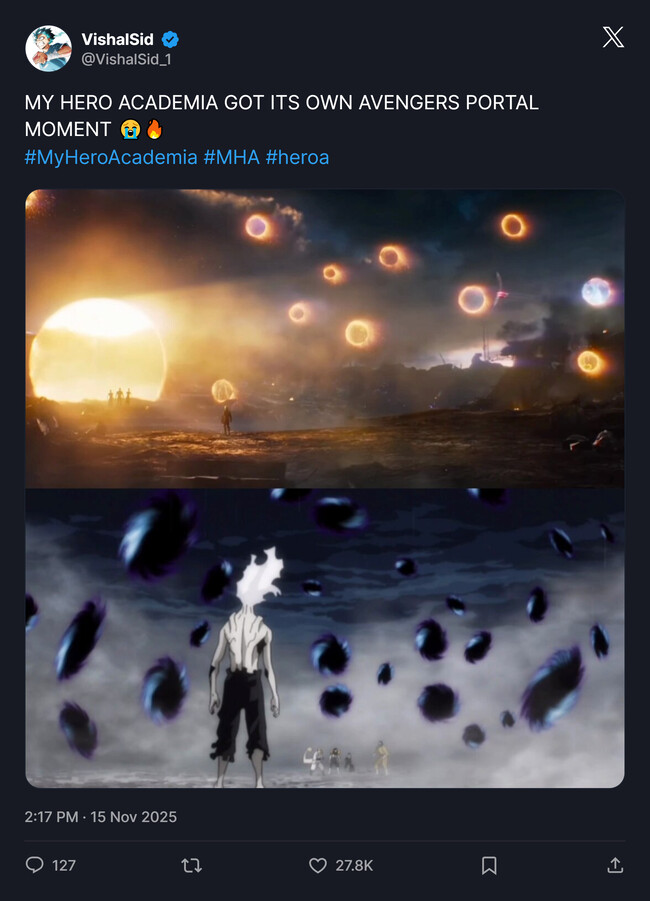 My Hero Academia se despide con un homenaje a Los Vengadores: Endgame ...