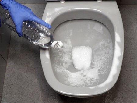 vaso sanitário sendo limpo