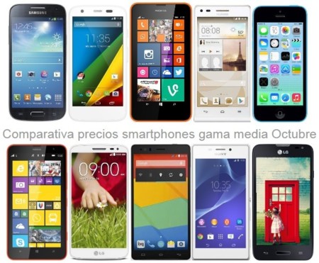 ¿Buscas smartphone de gama media o baja? Estos son los precios que encontrarás en octubre