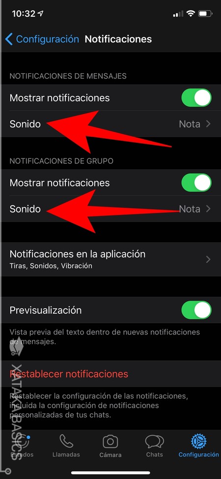 Sonido Notificaciones