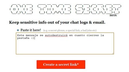 Envía información de forma confidencial con One Time Secret