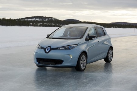 Renault ZOE electrico nieve