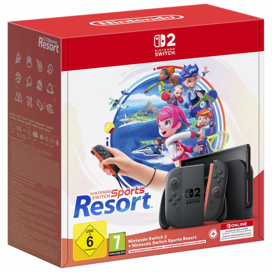 Nintendo Switch 2 + Nintendo Switch Sports Resort + Switch Online (3 meses)