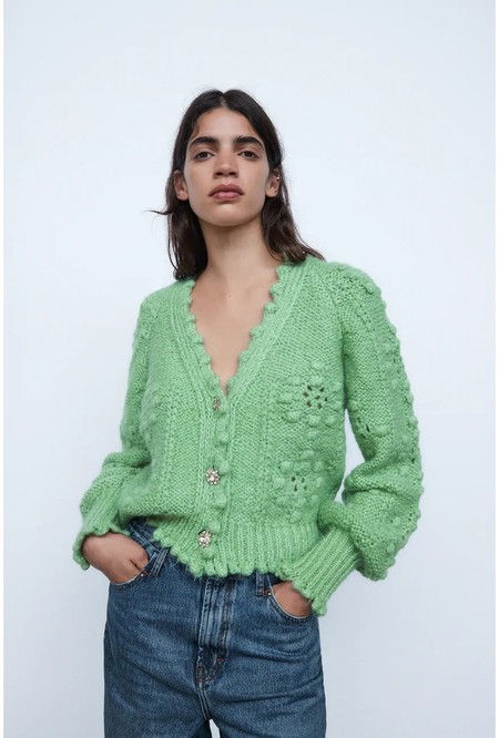 Cardigan verde shop