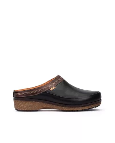 Pikolinos Zuecos en Cuero Granada para Señora Color Black