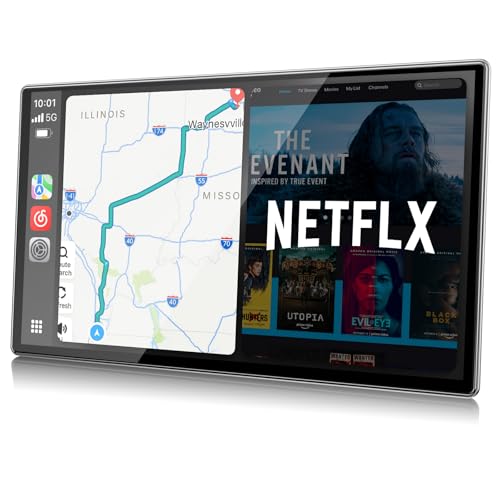 LAMTTO 3 en 1 Net-flix Carplay Android Auto Pantalla Coche