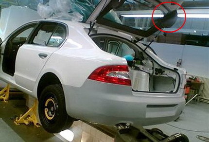 Skoda Superb en la línea de montaje