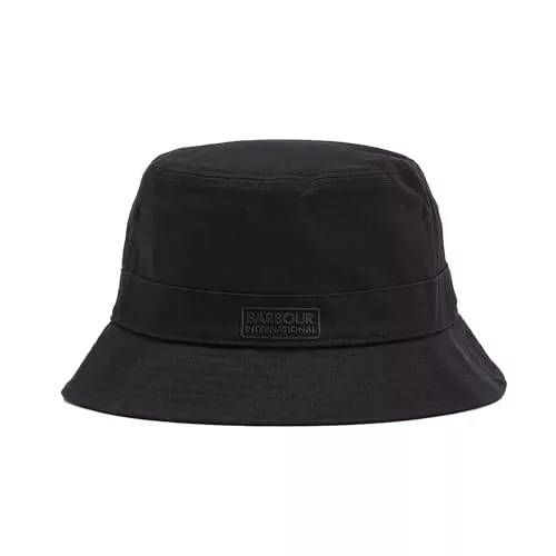 Barbour International Norton Drill - Sombrero de pescador, color negro, Negro/Sombra, Talla única