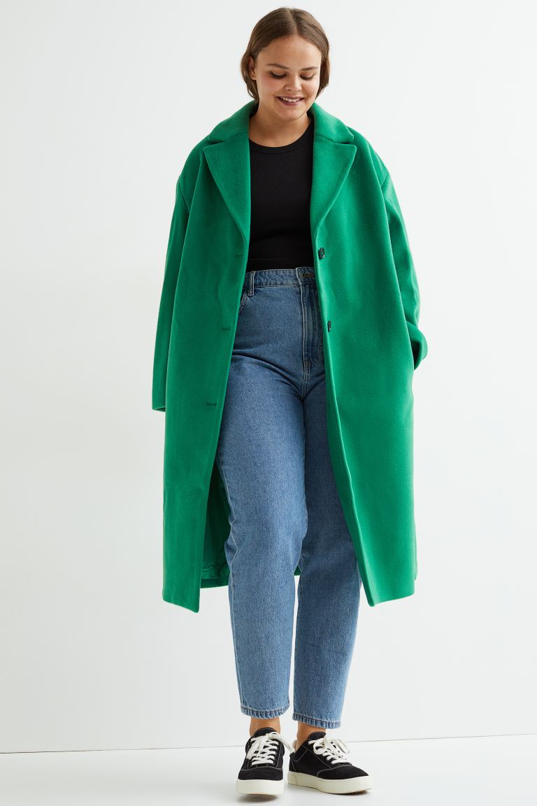 H&M+ Abrigo de corte recto