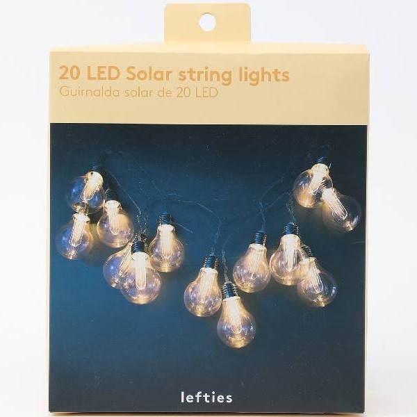 GUIRNALDA SOLAR DE 20 LUCES LEDS
