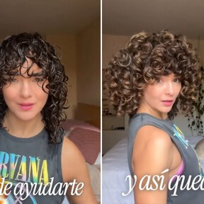 Rizos más gorditos y definidos es posible con este truco del pañuelo que los levanta de raíz