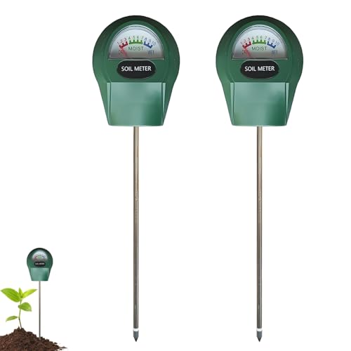 2 Packs Medidor de Humedad de Suelo de Uso Profundo, Sensor indicador de Monitor de Agua, higrómetro para Plantas Grandes de Interior y Exterior, Flores, jardinería, Agricultura