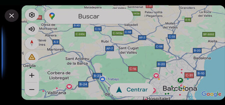 La línea azul de la izquierda es la muestra de que ha llegado Gemini