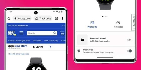 Android の Chrome 価格追跡機能 (画像: 9to5Google)