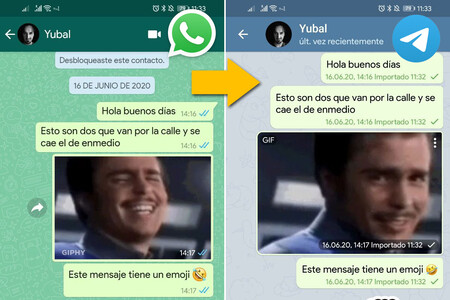 Cómo importar los chats de WhatsApp en Telegram con un móvil Android