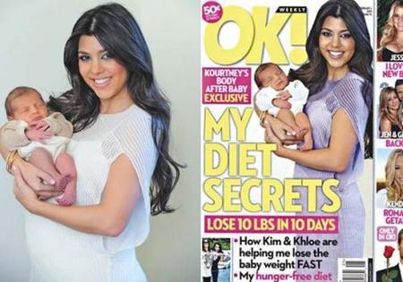 Kourtney Kardhasian denuncia a la revista 'OK!' por sacarla en portada con un cuerpo que no es el suyo