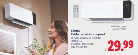Calefactor Ceramico de pared Lidl