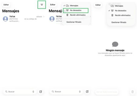 Mensajes Desconocidos