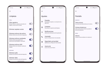 Cleaner Android Ajustes