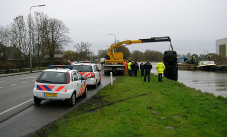 Ferrari 348 accidentado en Holanda