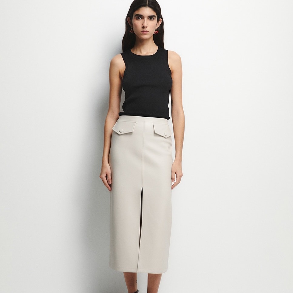 Falda midi de tubo Sfera