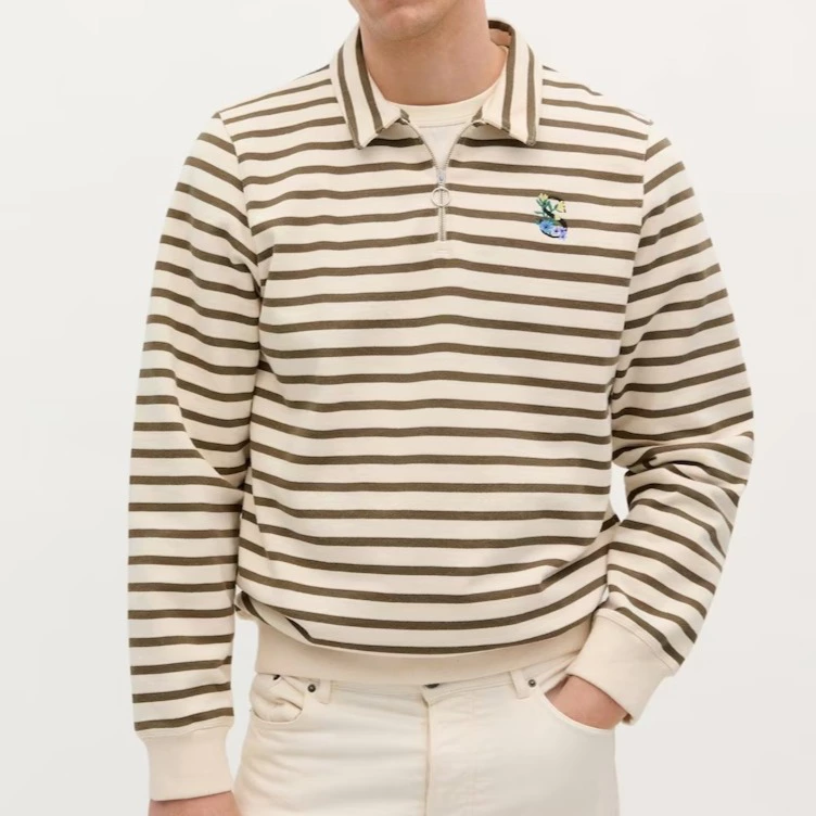 Scalpers Sudadera de hombre de algodón con cremallera