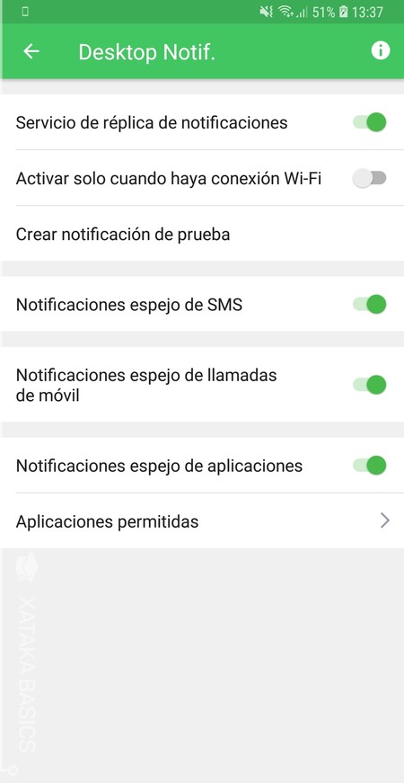 Menu Notificaciones