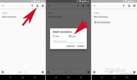 Recordatorio Ubicacion Keep