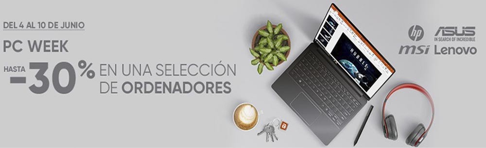 Semana del PC en Fnac: portátiles y sobremesa, para jugar y trabajar, con rebajas y descuentos en nuestras tarjetas de socios
